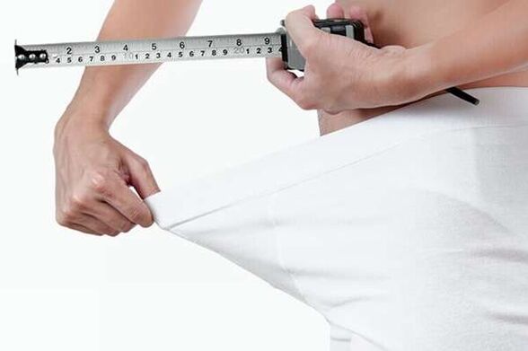 Measurement of the length of the expanded limb