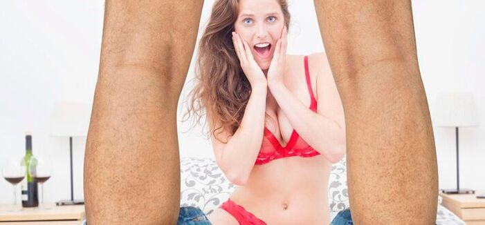 woman surprised by increase in size of man's penis photo 2